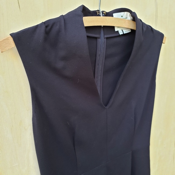 Kate Spade V-Neck Sleeveless Little Black Dress - Picture 4 of 15